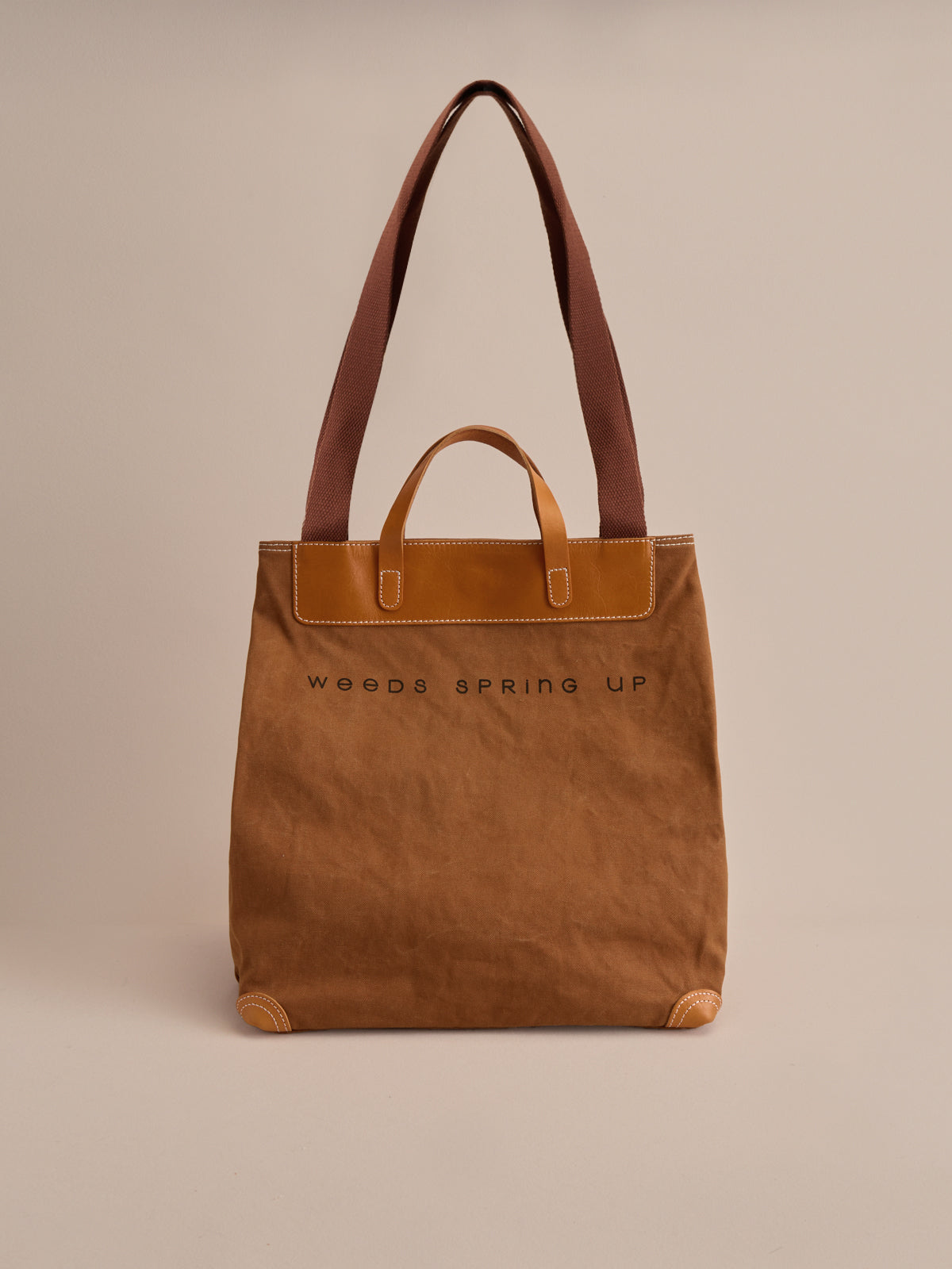 Leather-trim Classic Tote
