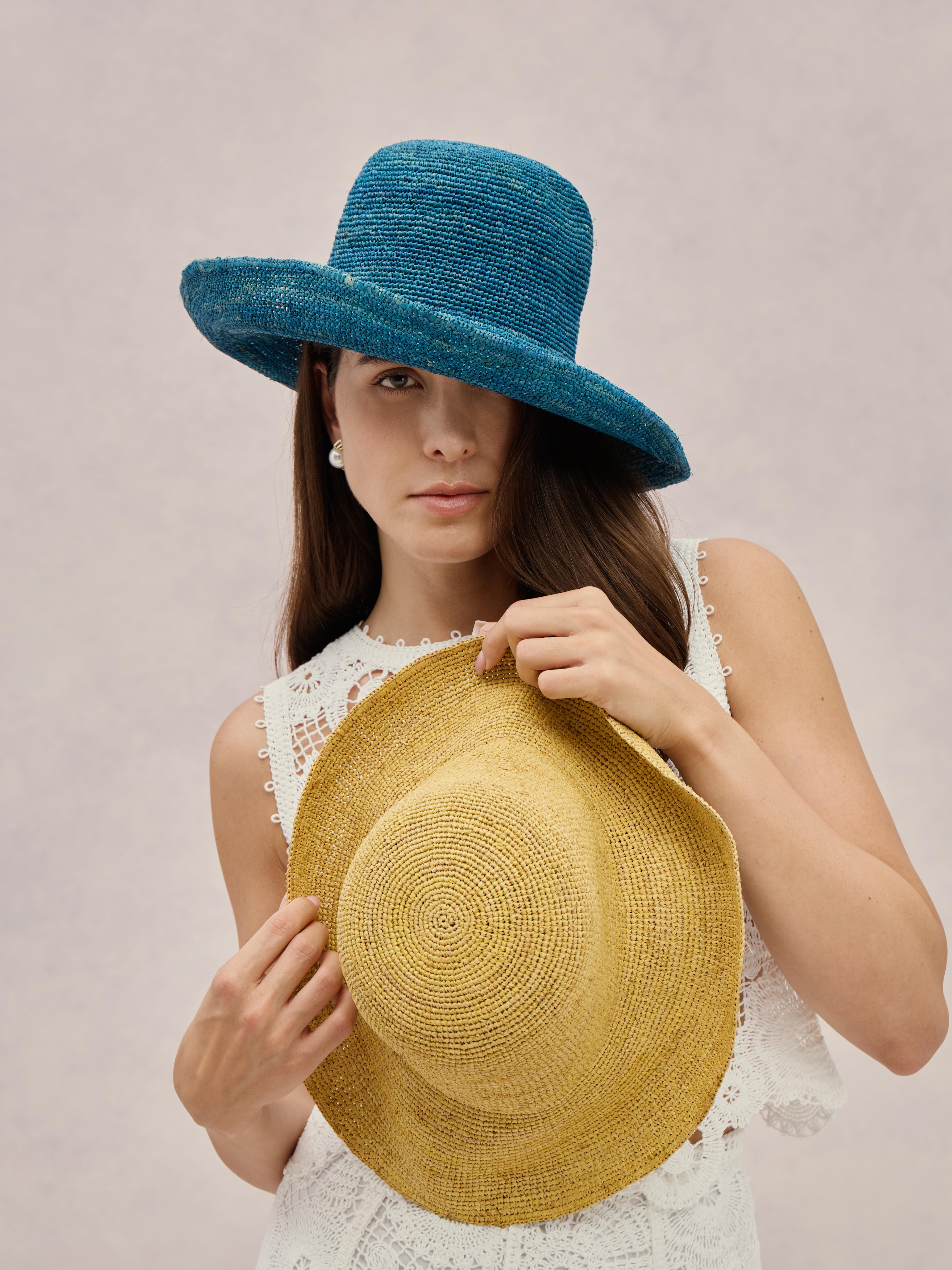 Handcrafted lagoon Madagascar raffia cloche — Azores | Club Hapuna