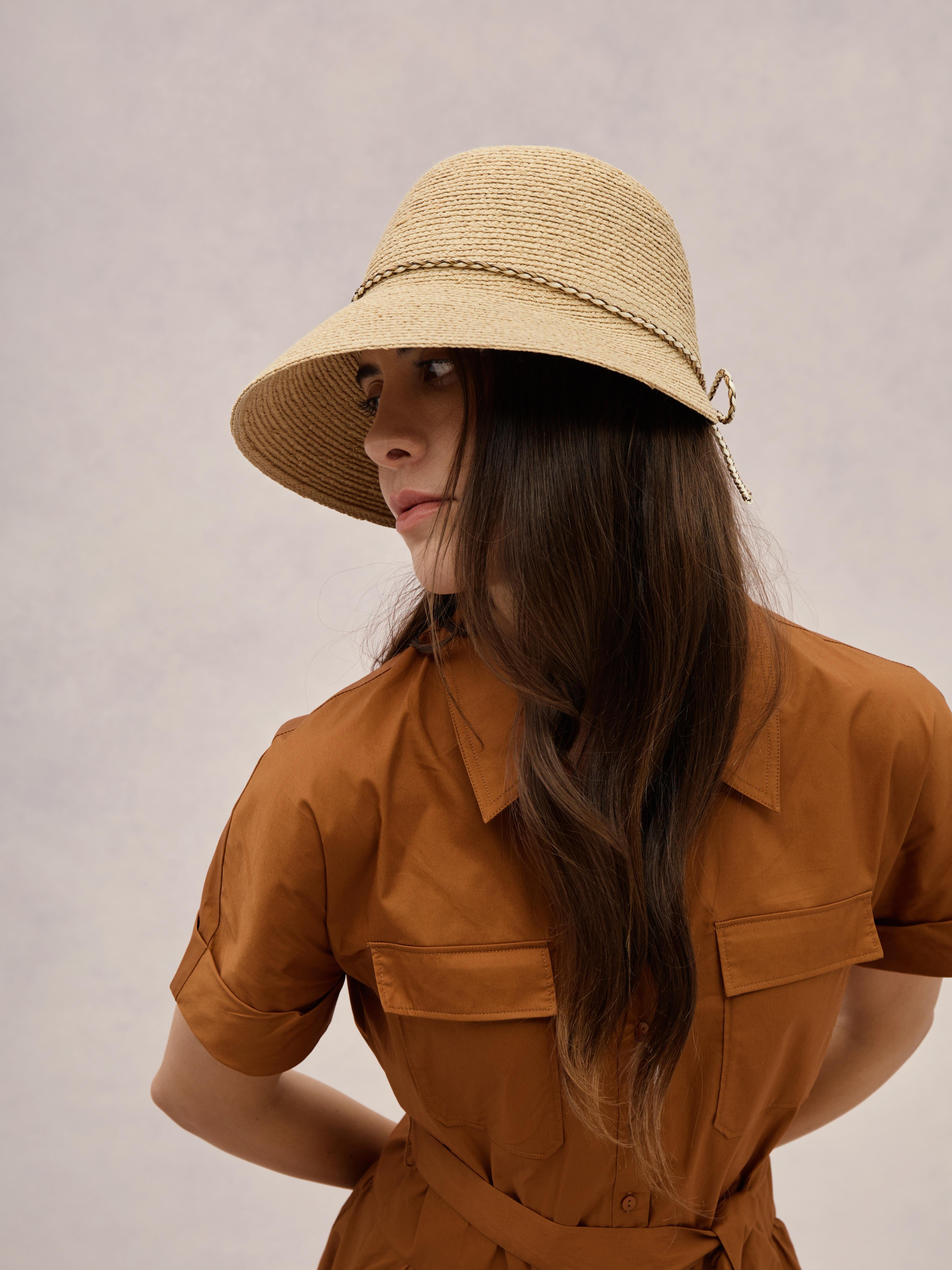 Handcrafted Madagascar raffia sun hat — Crete | Club Hapuna