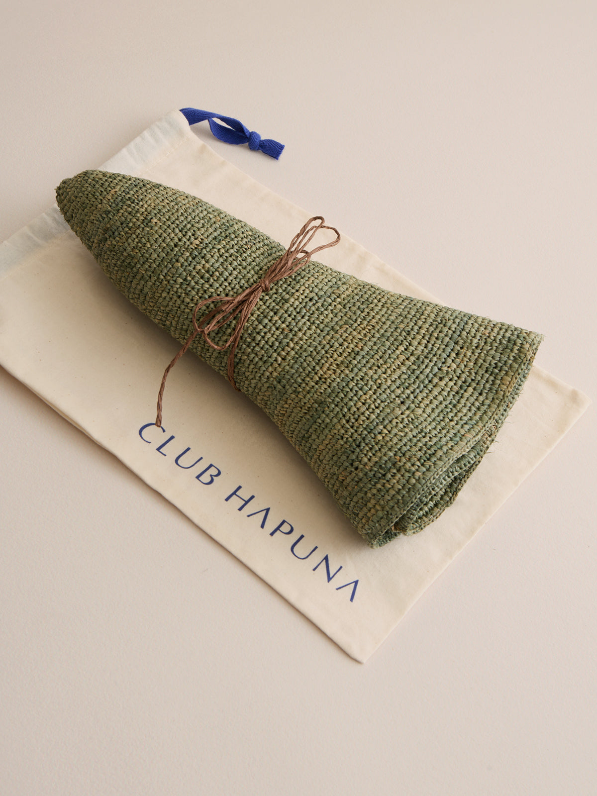 Azores packable olive Madagascar raffia cloche | Club Hapuna