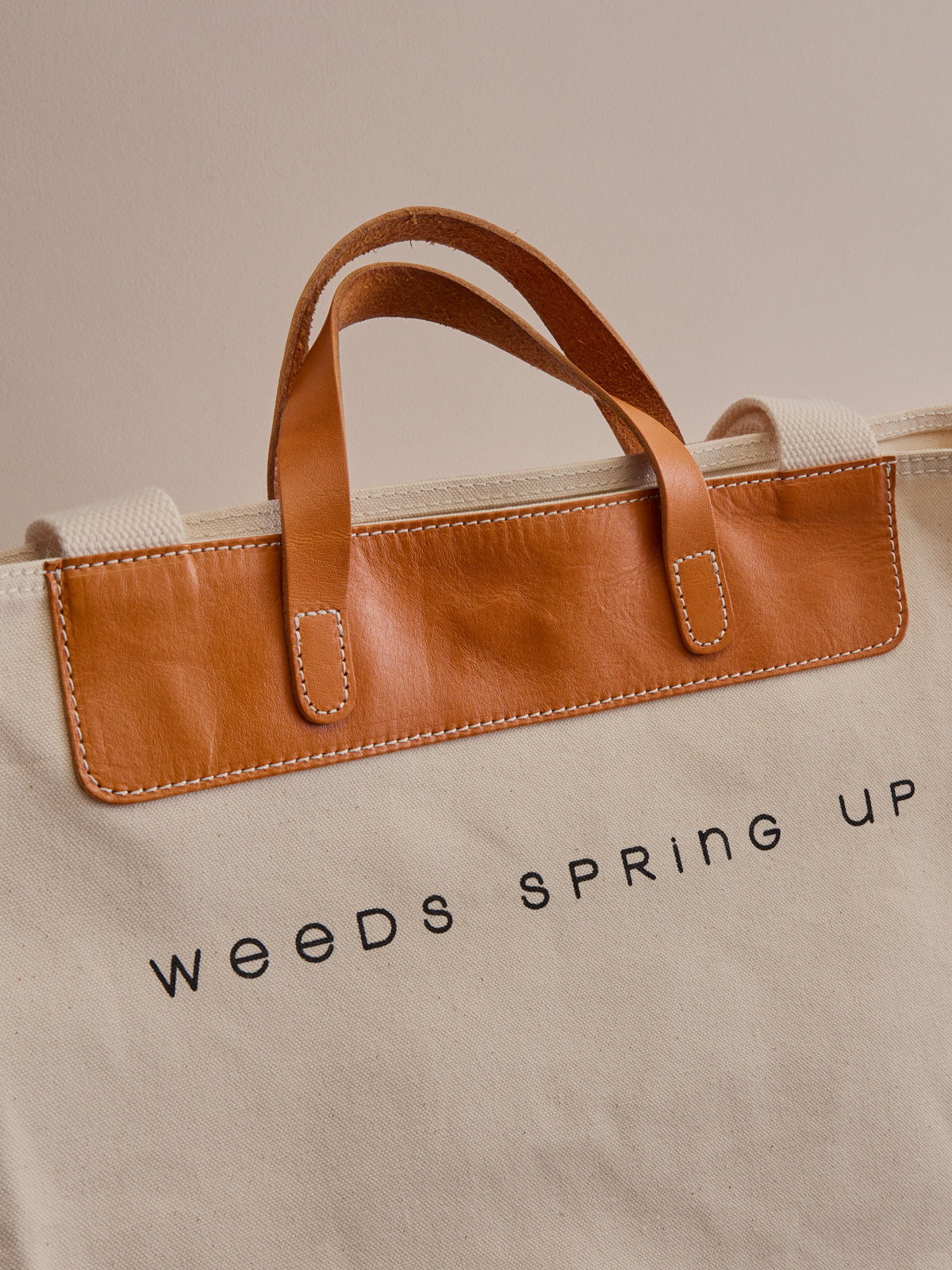 Leather-trim Classic Tote
