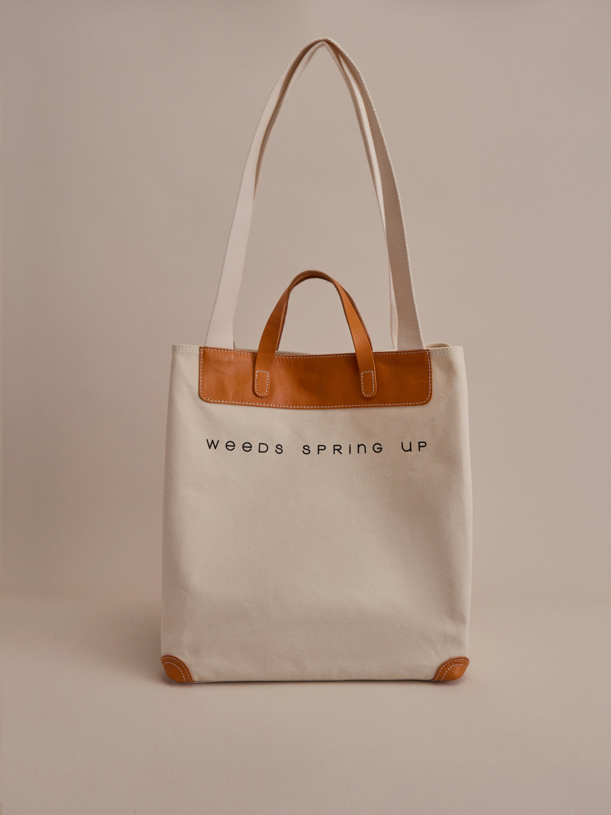 Leather-trim Classic Tote