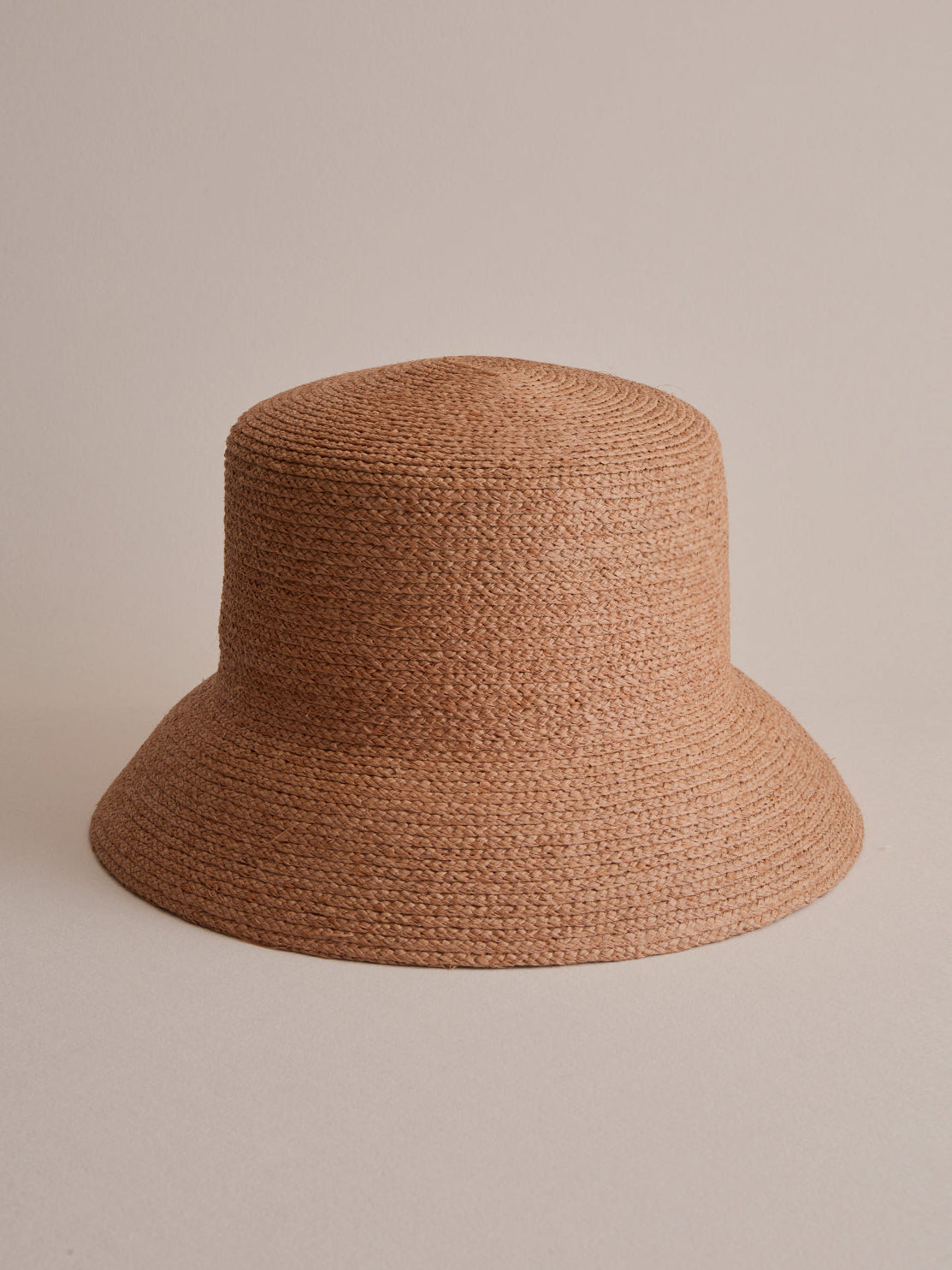 Capri Nougat Raffia Bucket Hat — Minimal | Club Hapuna