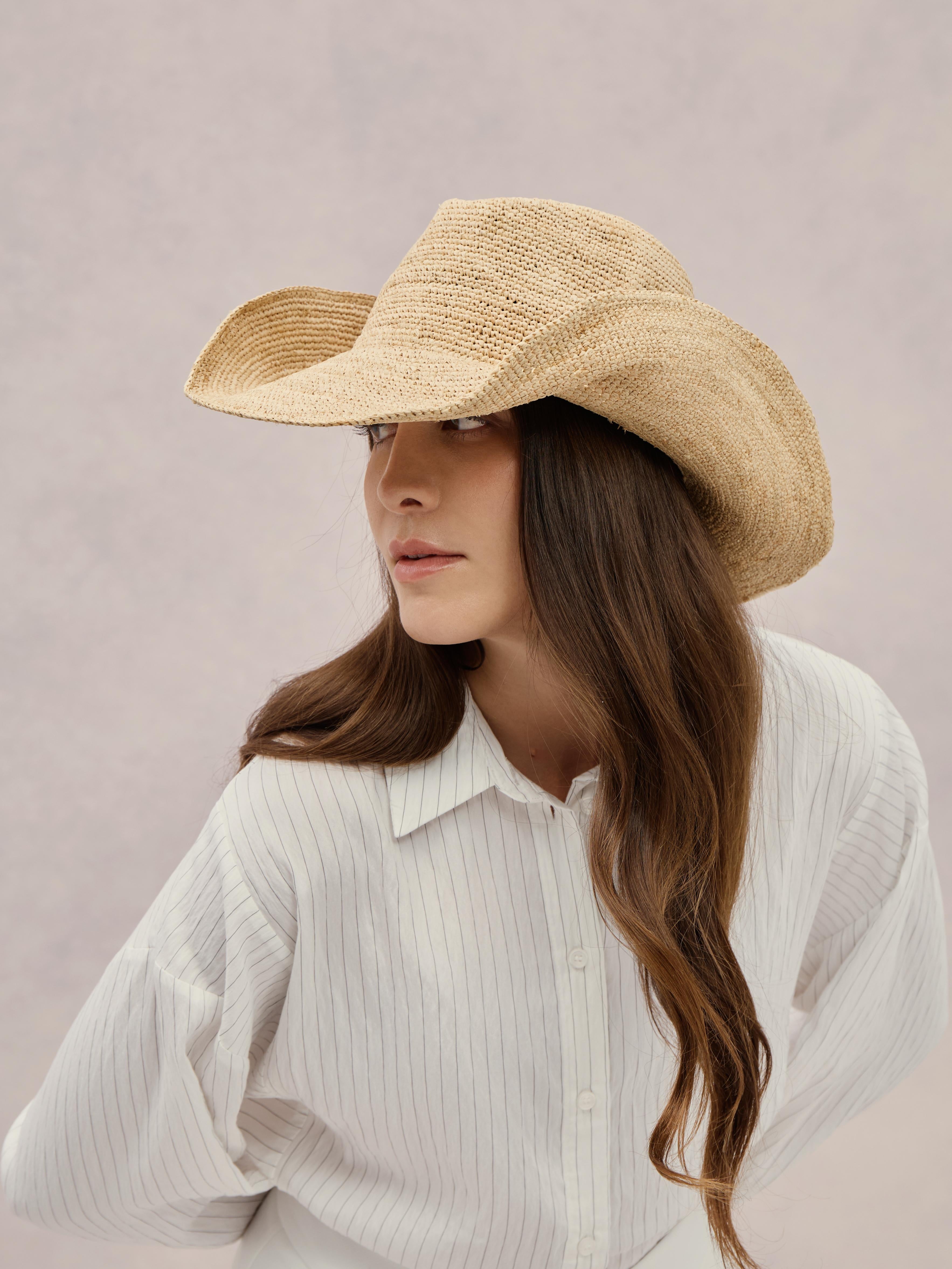 Zanzibar raffia hat — mouldable brim, packable | Club Hapuna