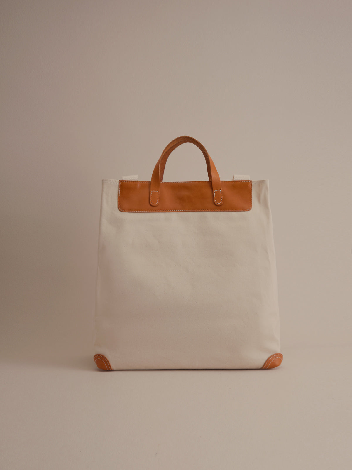 Leather-trim Classic Tote